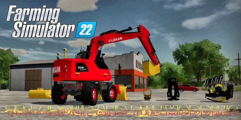 LIEBHERR 950 LOXAM + TOOLS v1.0 FS22 FS22 Mod Free Download