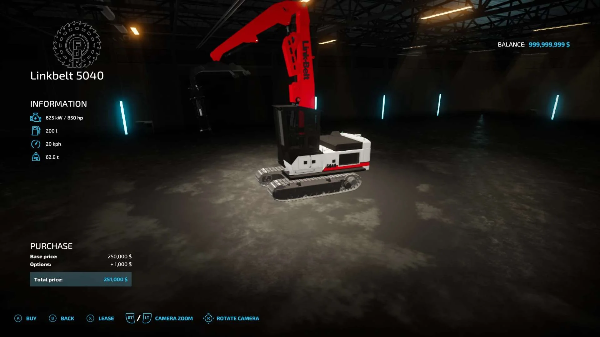 Linkbelt shovle 5040 v1.0 FS22 FS22 Mod Free Download
