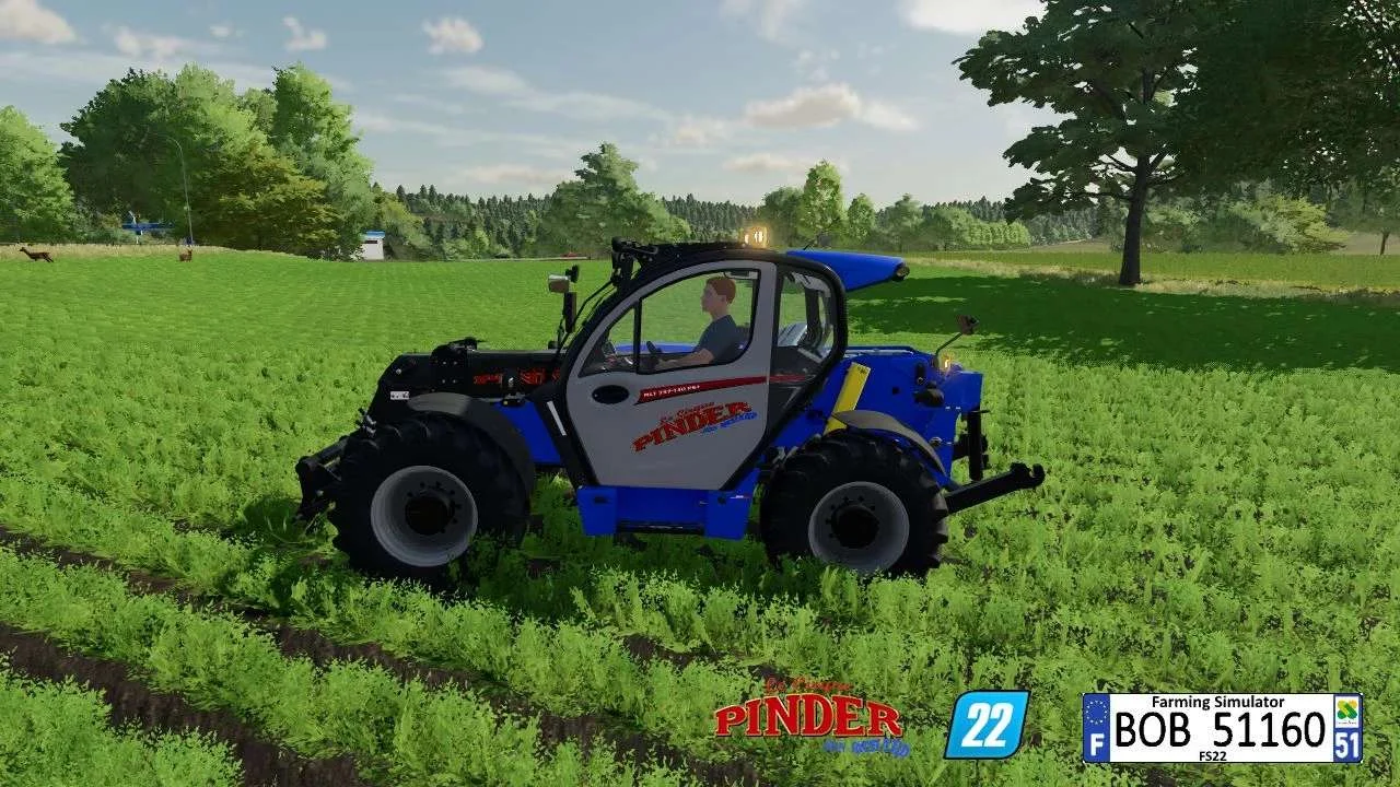 Manitou MLT 737 (Pinder) v1.0 FS22 FS22 Mod Free Download