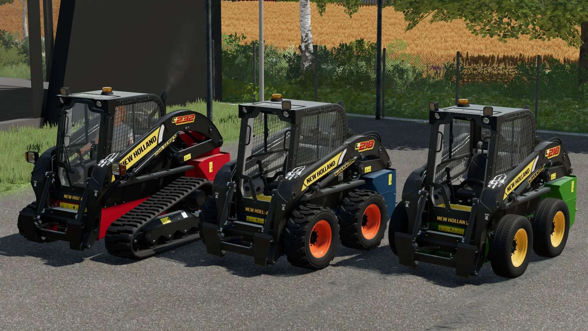 New Holland C232 & L215 and L218 v1.0 FS22 FS22 Mod Free Download