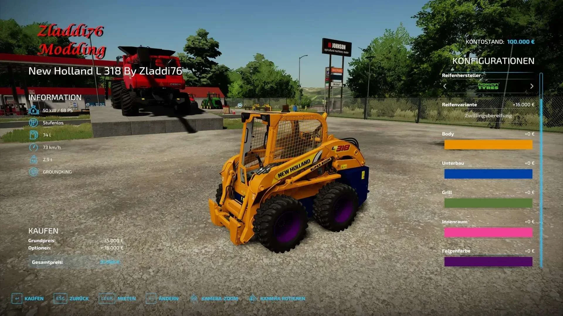 New Holland L 318 v1.0 FS22 FS22 Mod Free Download