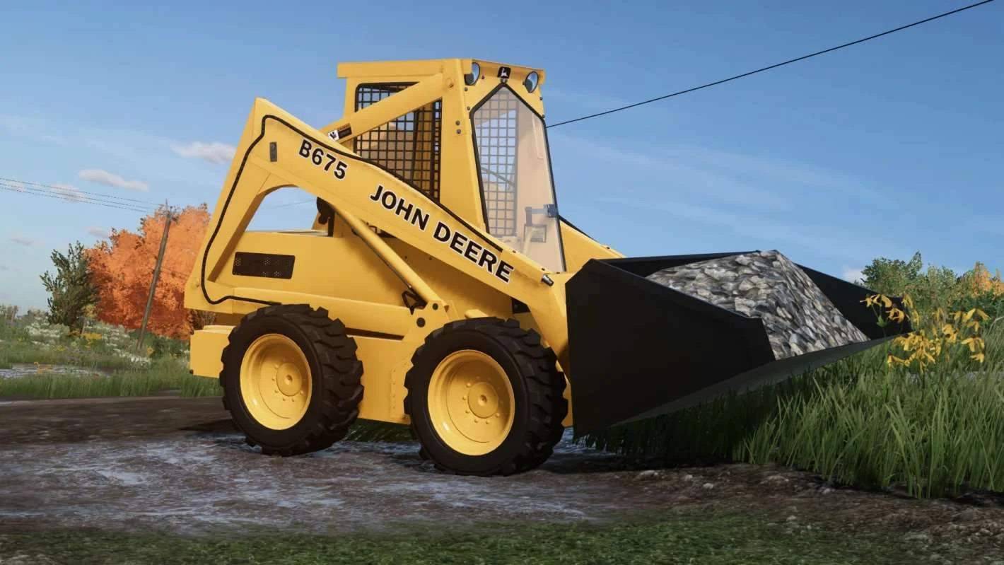 New Holland L555 and John Deere 675/B v1.0 FS22 FS22 Mod Free Download