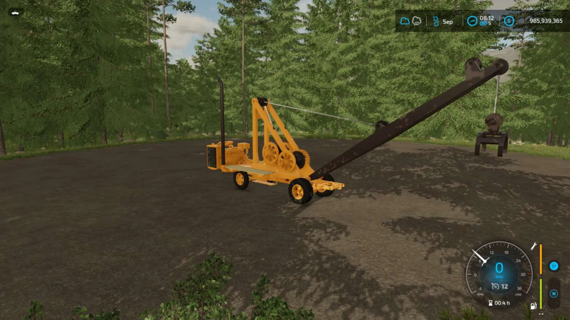 Old logging crane v1.0 FS22 FS22 Mod Free Download