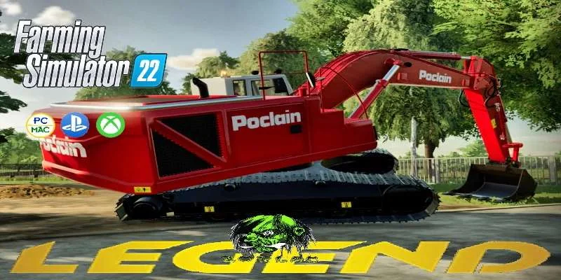 POCLAIN EXCAVATOR v1.0 FS22 FS22 Mod Free Download