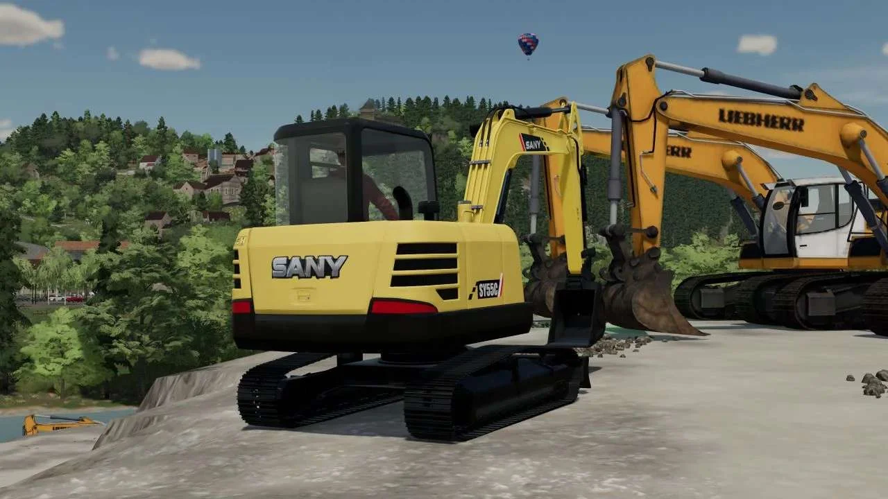 Sany 55C Mini Excavator v1.0 FS22 FS22 Mod Free Download