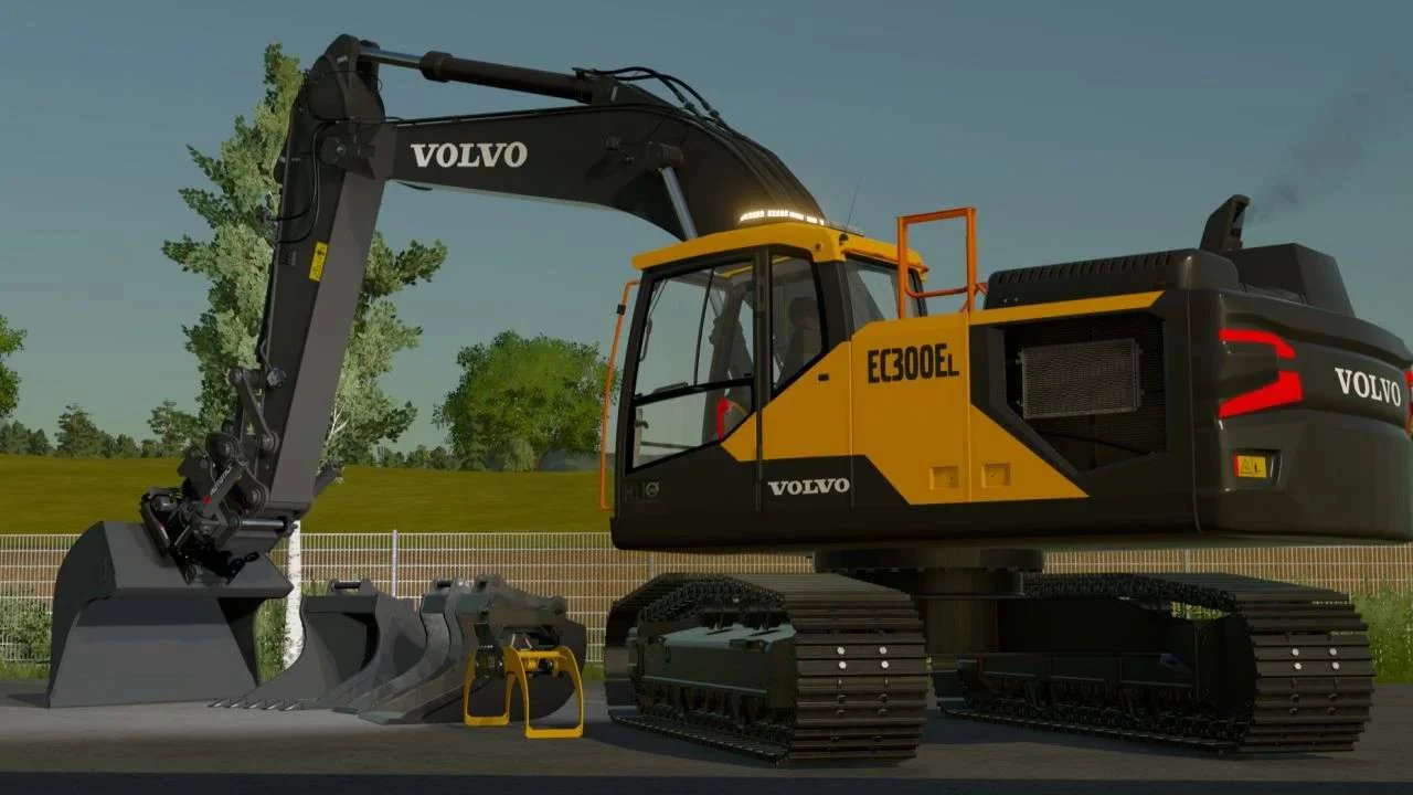 Volvo EC300 rotortilt v1.0 FS22 FS22 Mod Free Download