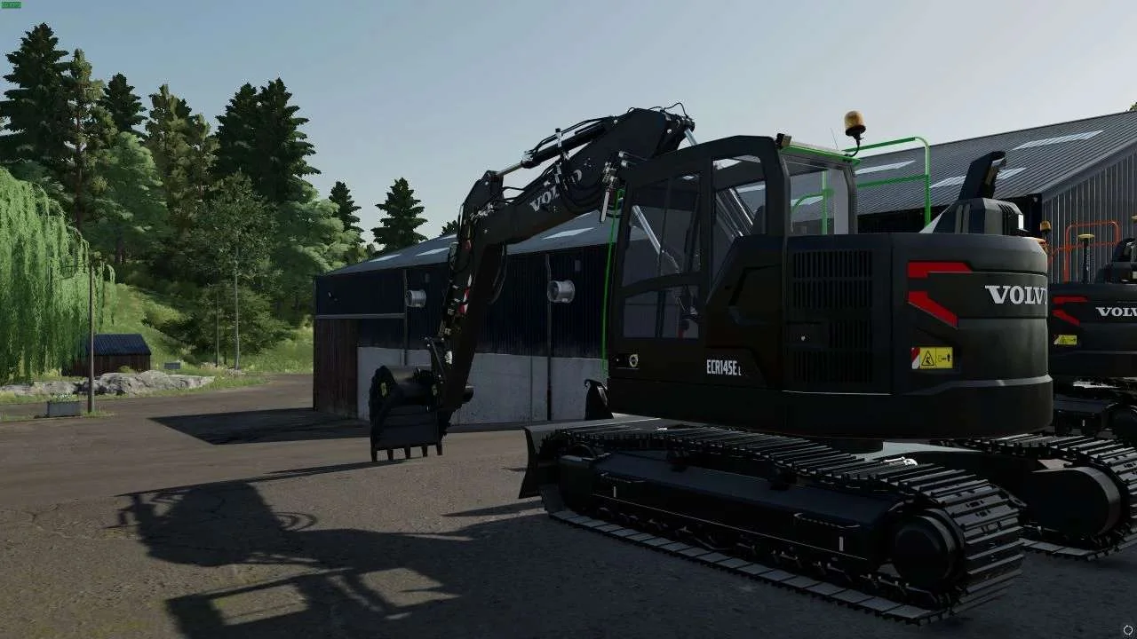Volvo ECR145EL with variable arm v1.0 FS22 FS22 Mod Free Download