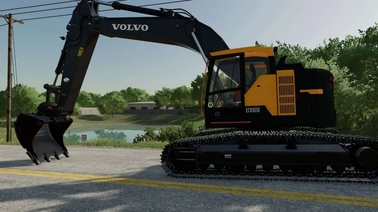 Volvo ECR355 EL v1.0 FS22 FS22 Mod Free Download
