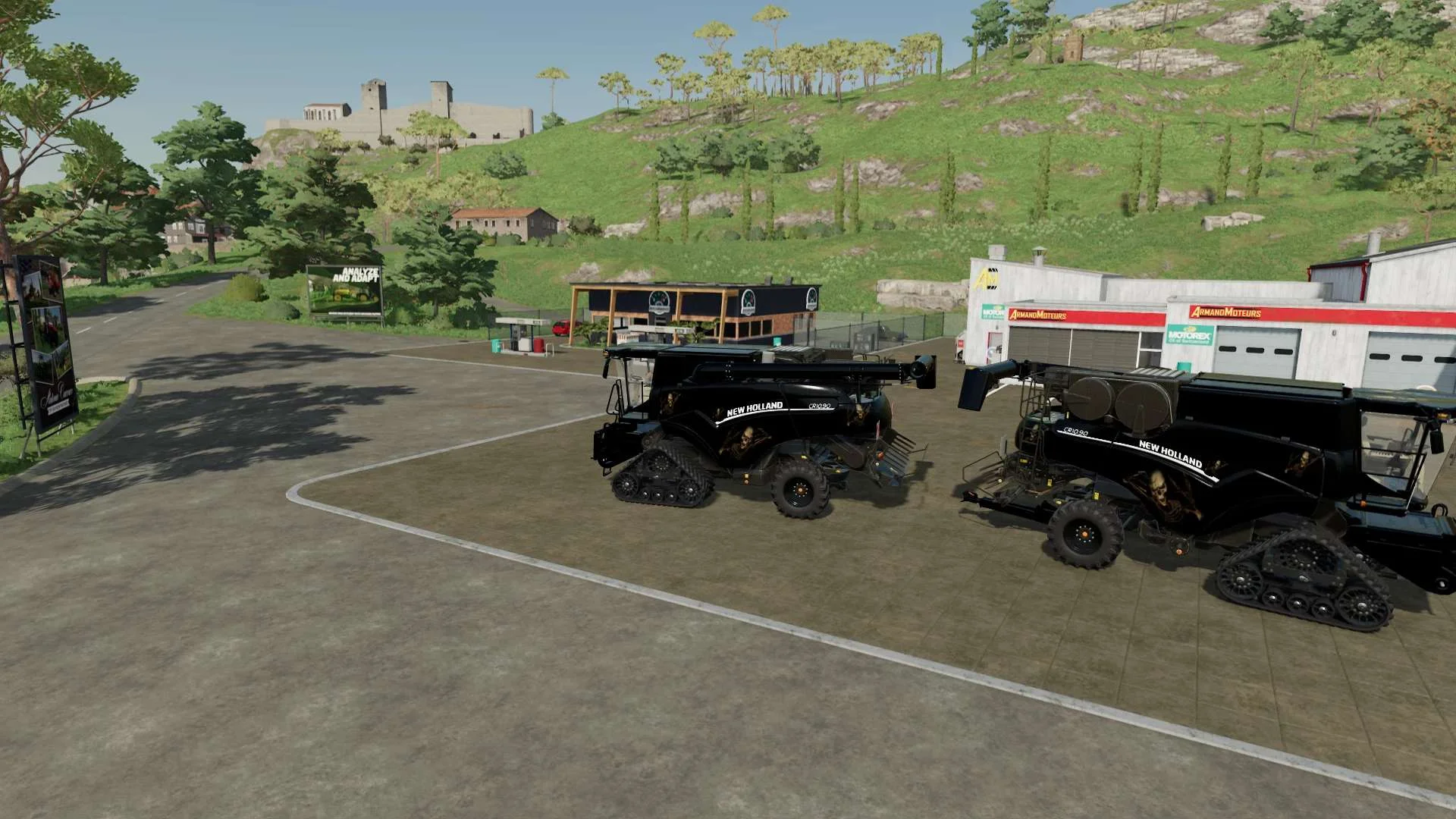 Bones NewHolland Cr 1090 Harvester Pack FS22 FS22 Mod Free Download