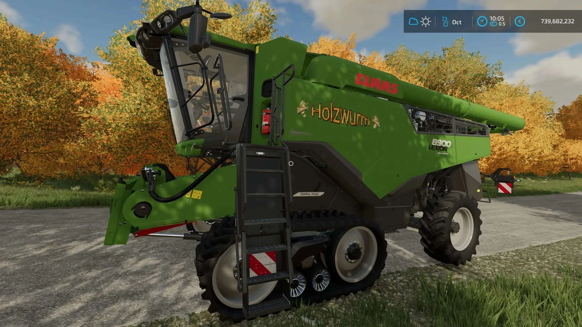 Claas Lexion 8900 Holzwurm v1.0 FS22 FS22 Mod Free Download