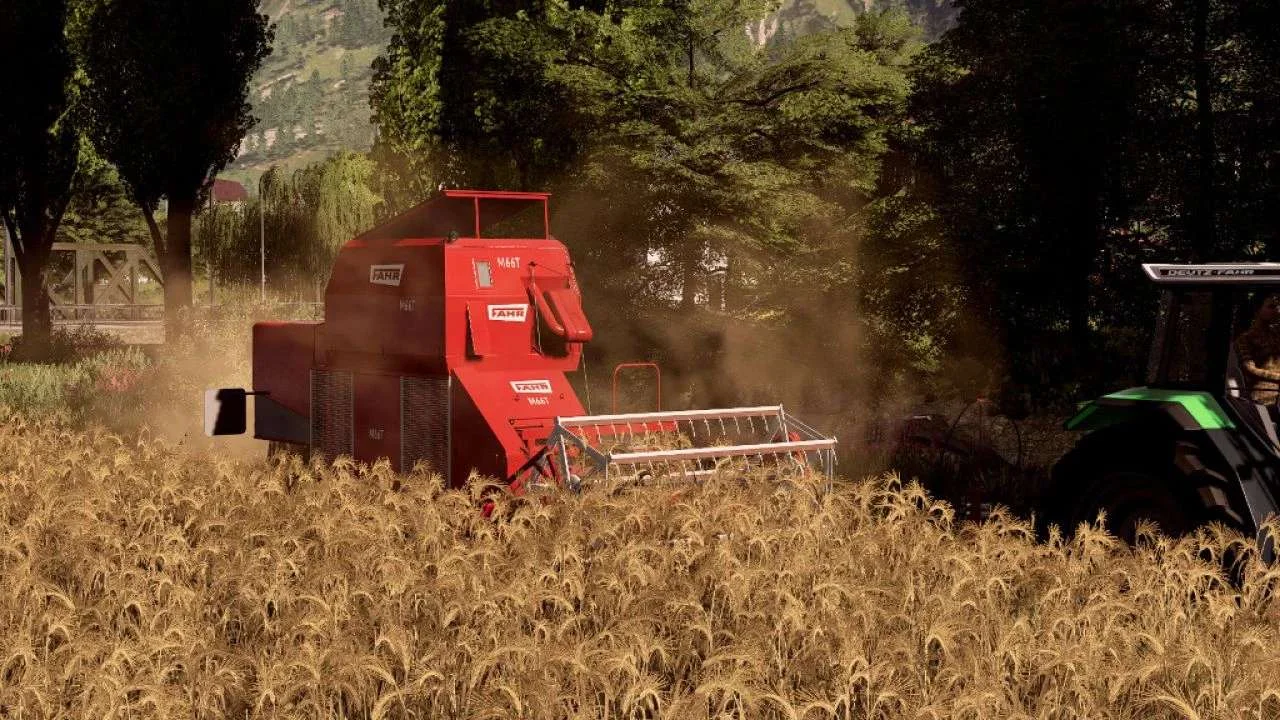Fahr M66T Trailed Combine v1.0 FS22 FS22 Mod Free Download