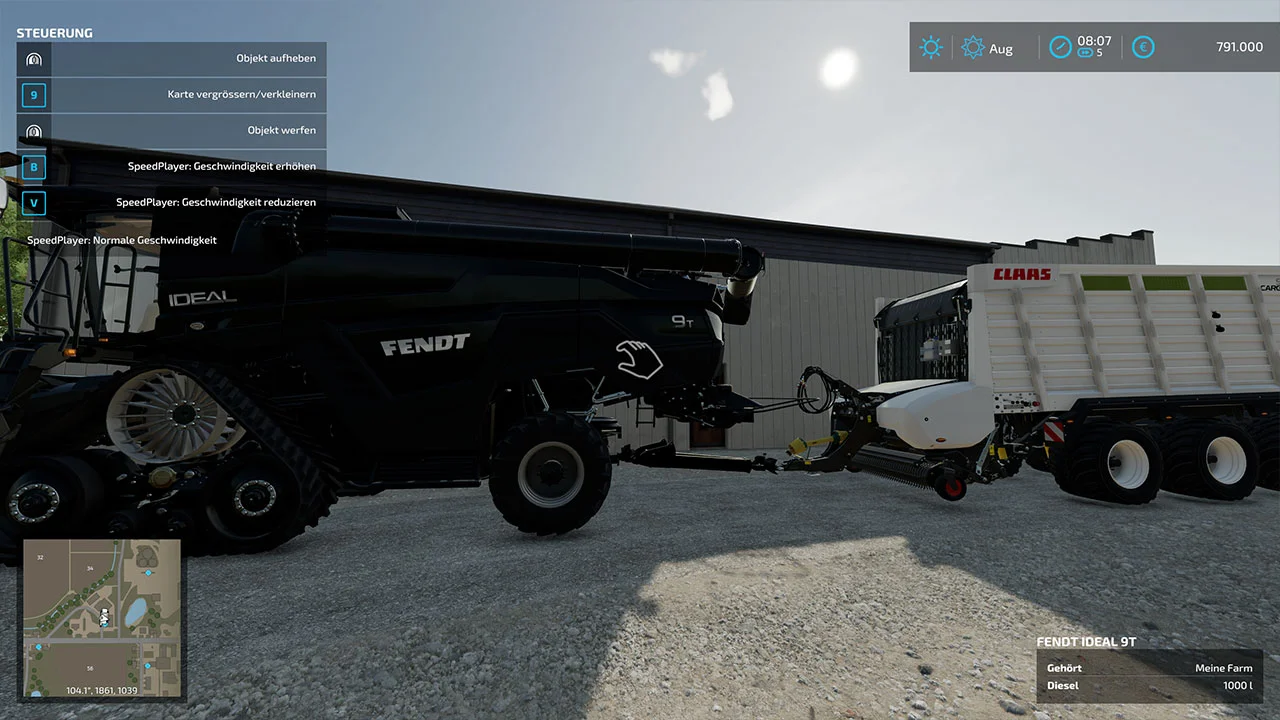 Fendt Ideal with trailer coupling V1.0 FS22 FS22 Mod Free Download