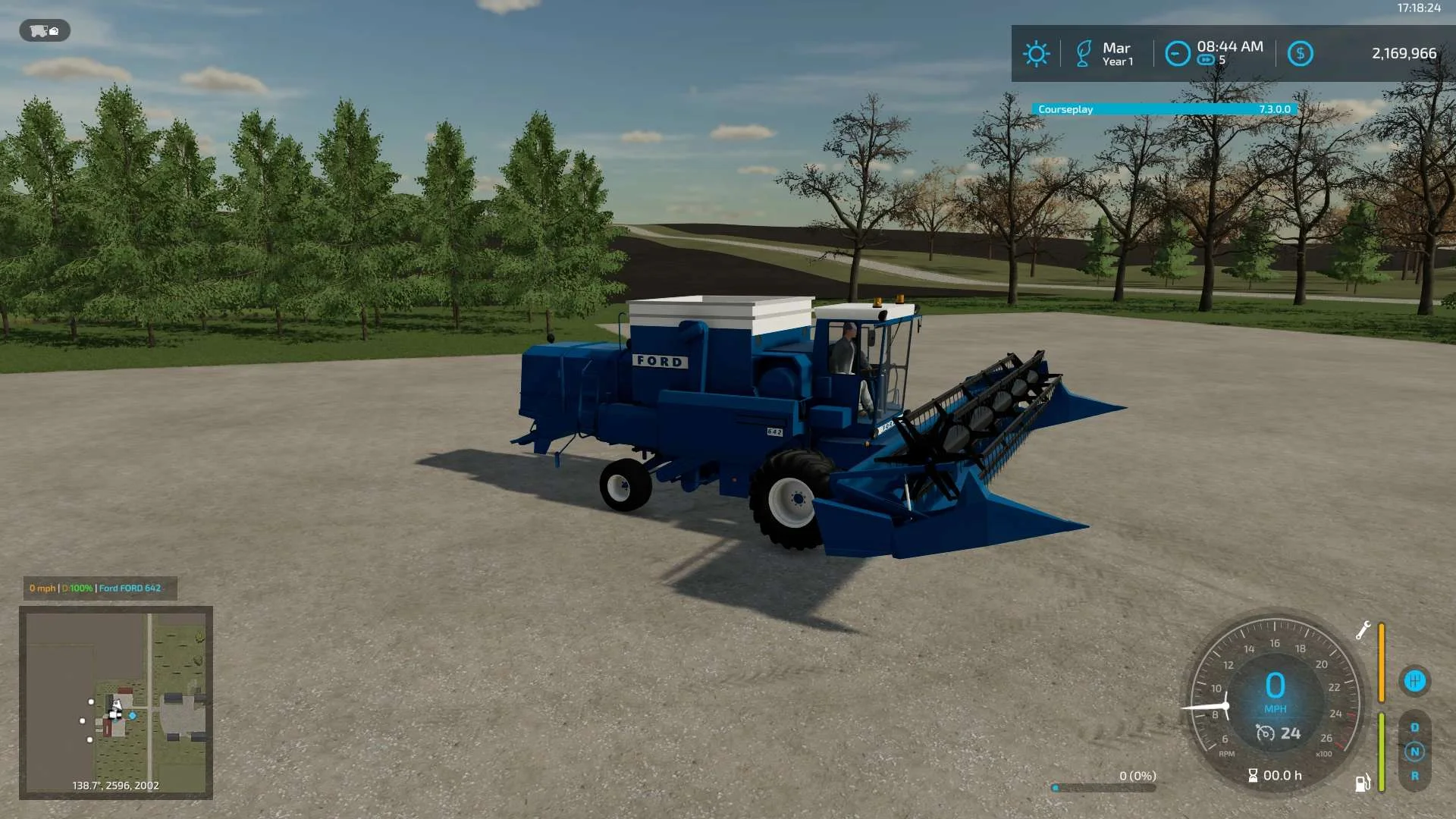 Ford 642 Combine v1.0 FS22 FS22 Mod Free Download