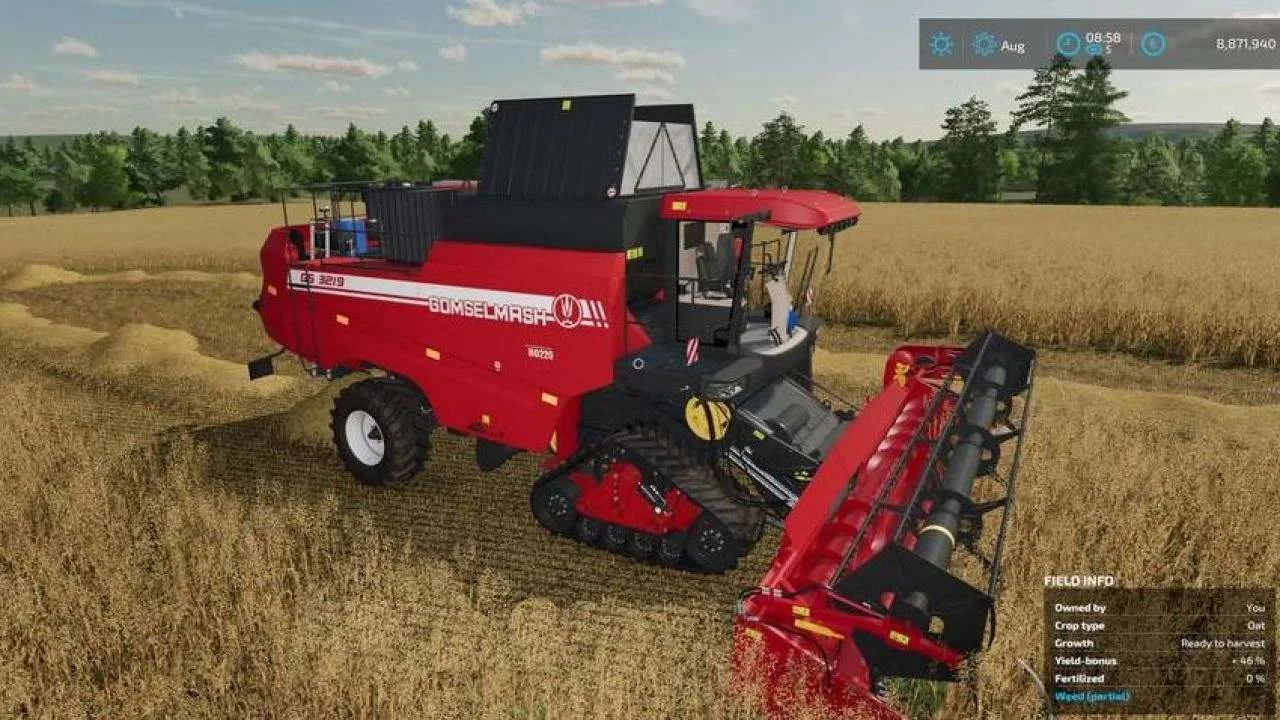 Gomselmash Palesse GS3219 v1.0.1 FS22 FS22 Mod Free Download