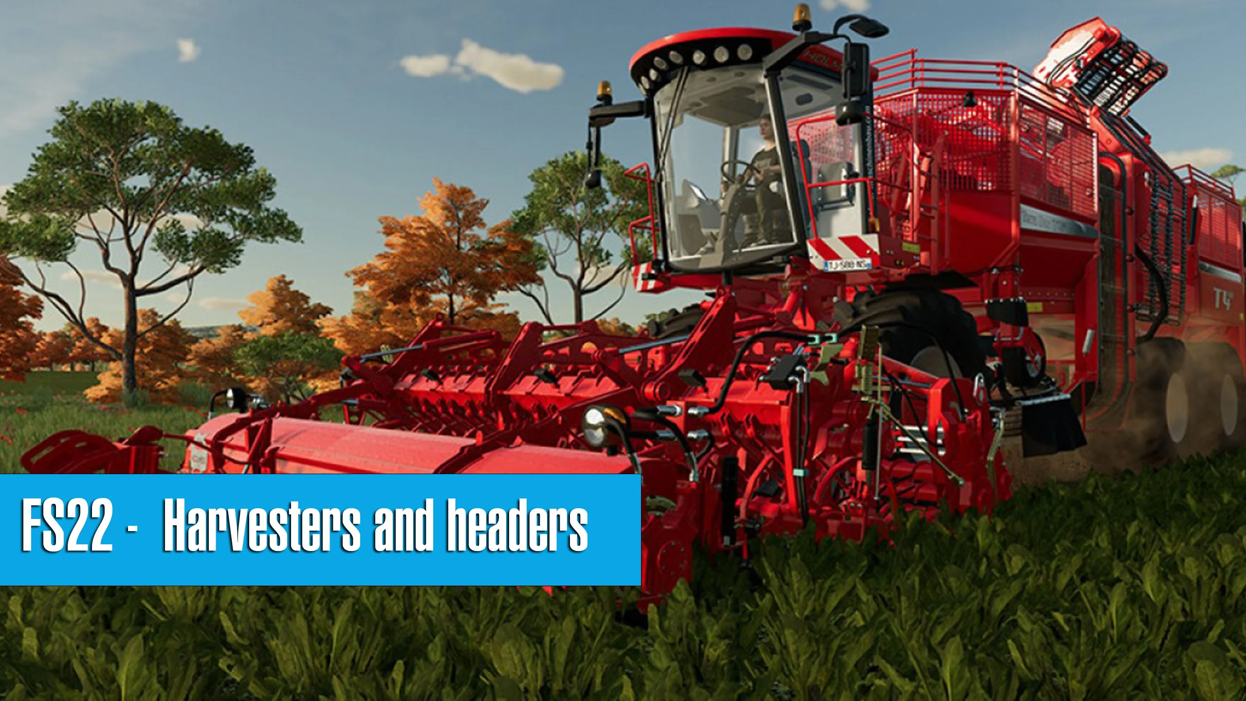 Harvesters and headers in Farming Simulator 22 FS22 Mod Free Download