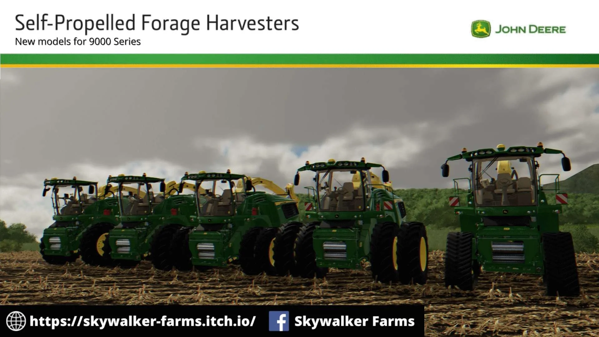 John Deere 9000 Series Self-Propelled Forage Harvesters v1.0.0.1 FS22 FS22 Mod Free Download