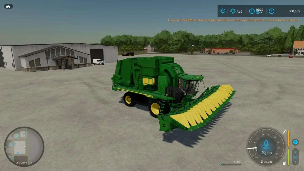 John Deere CS770 lavande v1.1 FS22 FS22 Mod Free Download