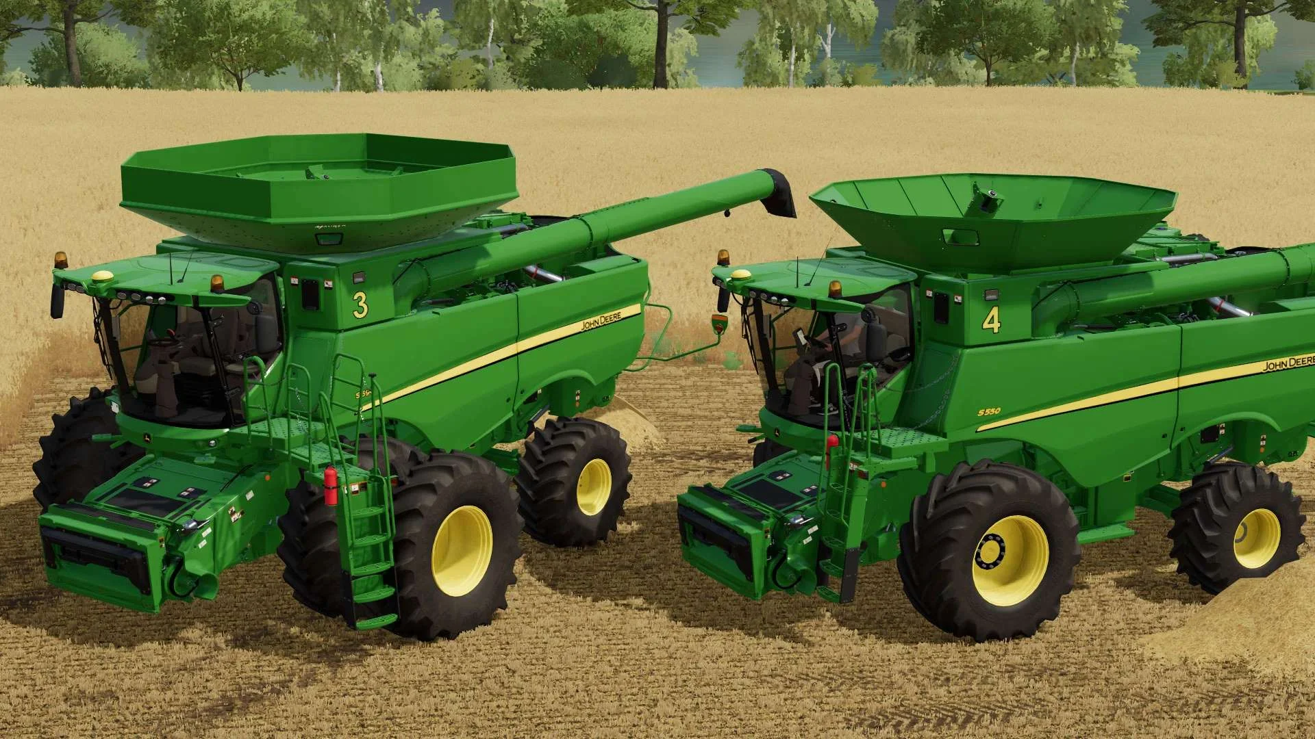 John Deere S Series Harvesters Pack v1.0 FS22 FS22 Mod Free Download