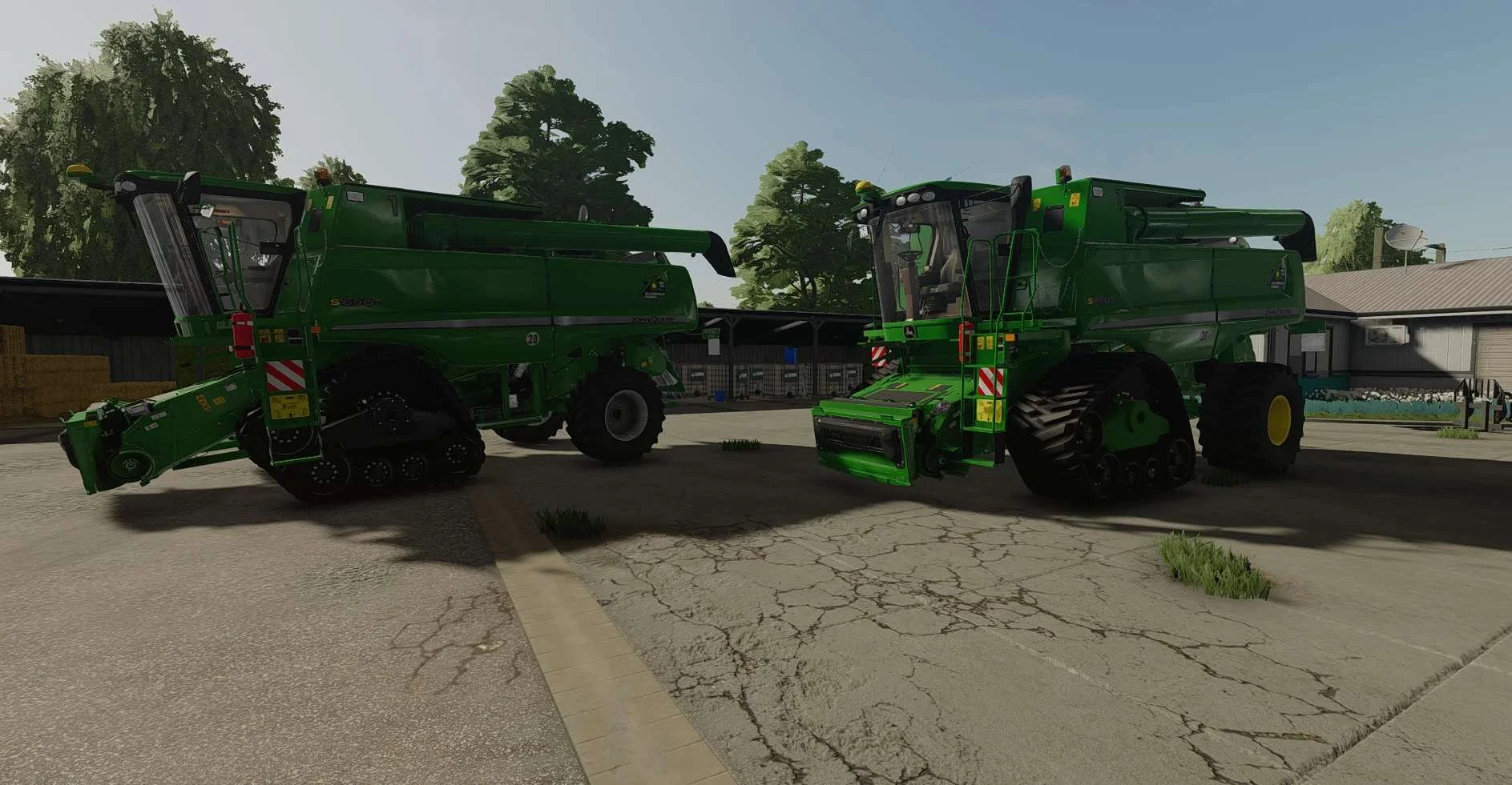 John Deere S690i & 9880i STS EU Grey Edition Camso Tracks v1.0 FS22 FS22 Mod Free Download