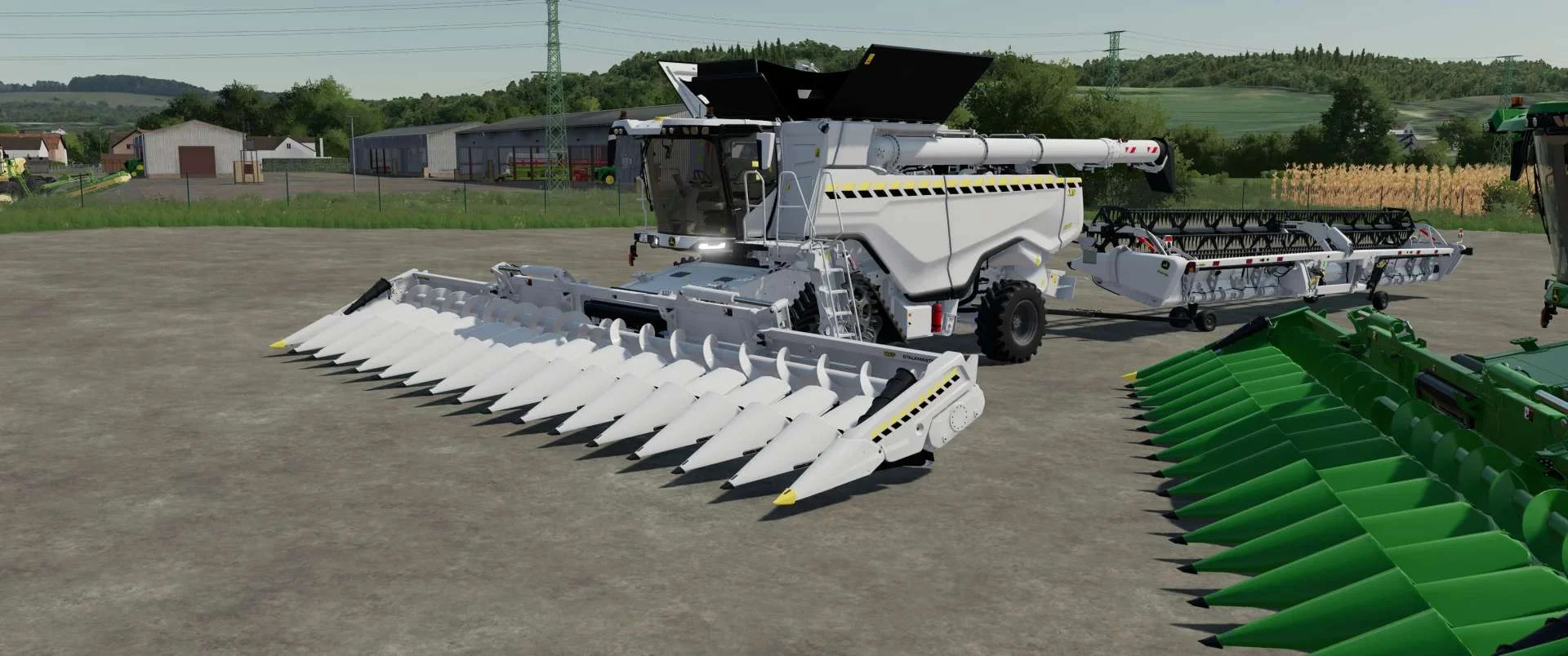 John Deere X9 White v1.0 FS22 FS22 Mod Free Download