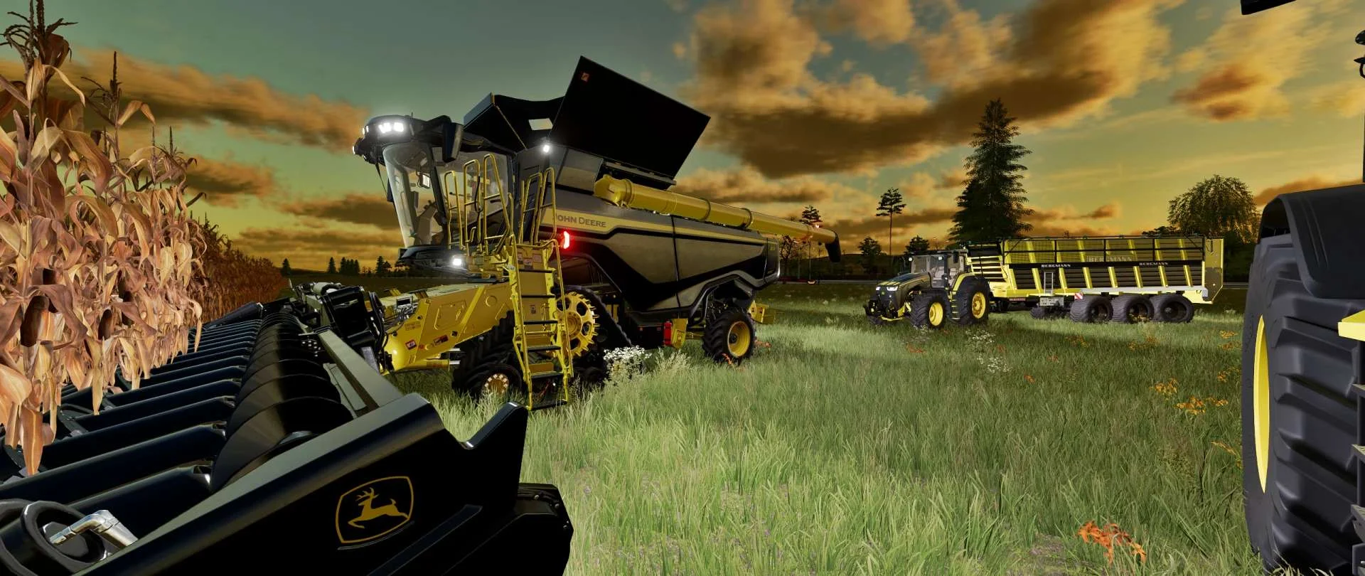 John Deere X91100 BLACK & YELLOW v1.0 FS22 FS22 Mod Free Download