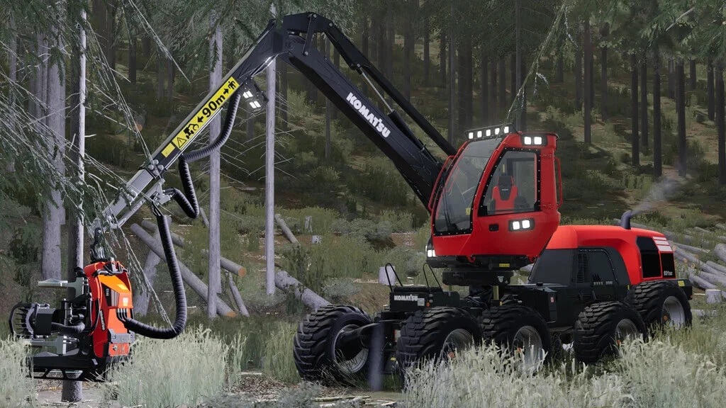 Komatsu 931 Harvester Pack v1.1.1 FS22 FS22 Mod Free Download