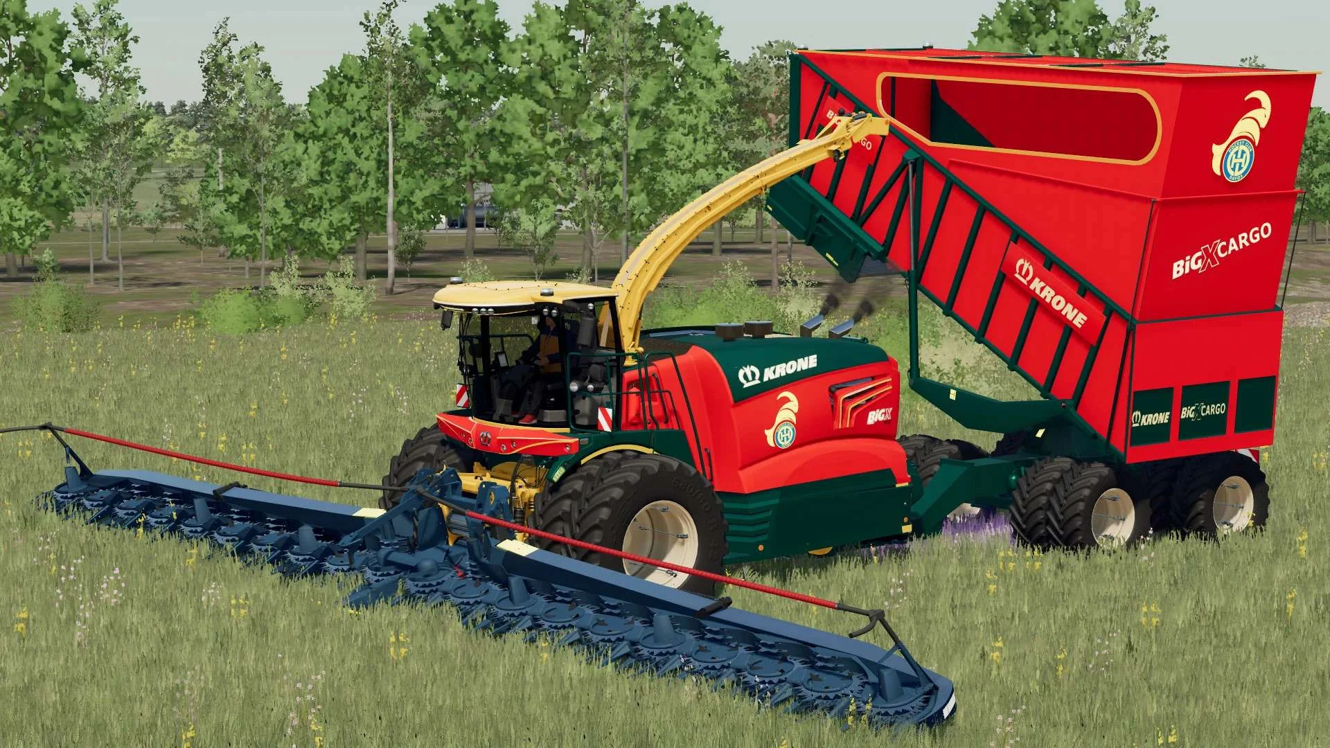 Krone Big X 1180 Cargo v2.0 FS22 FS22 Mod Free Download