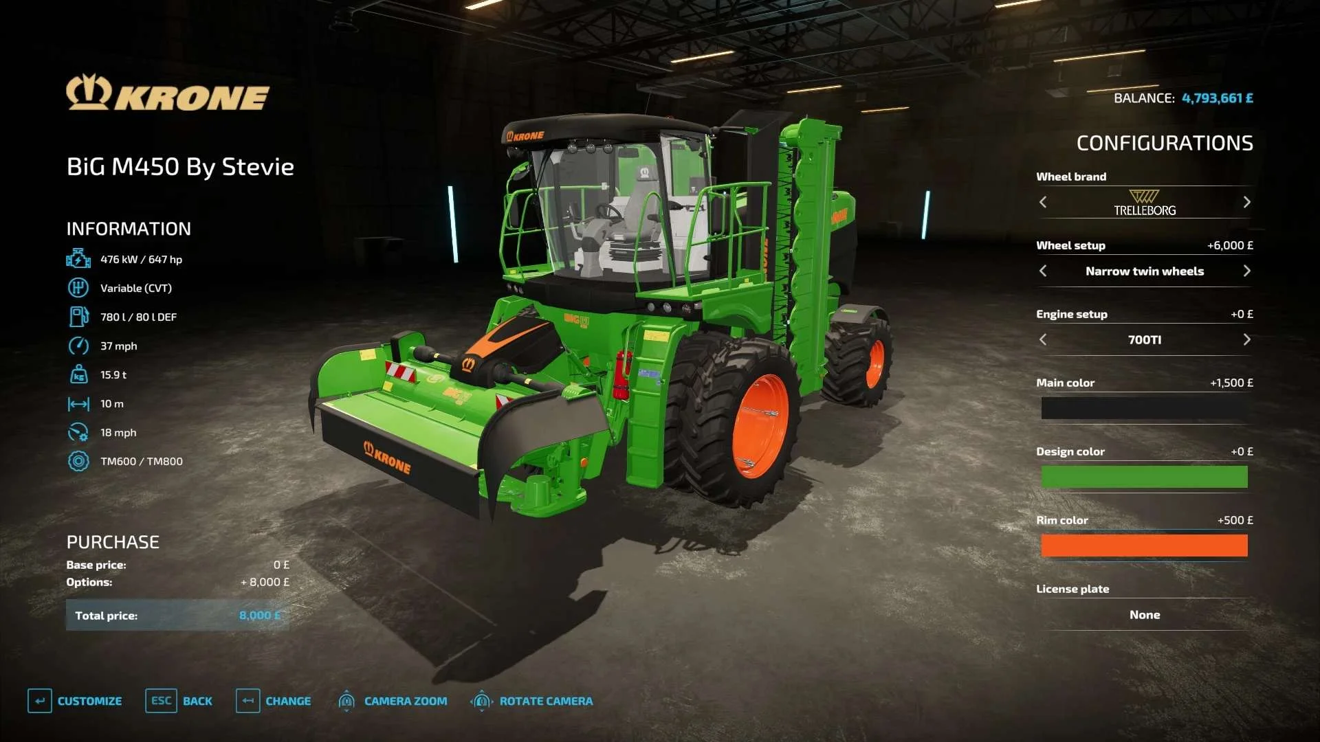 Krone BigM450 v1.0 FS22 FS22 Mod Free Download