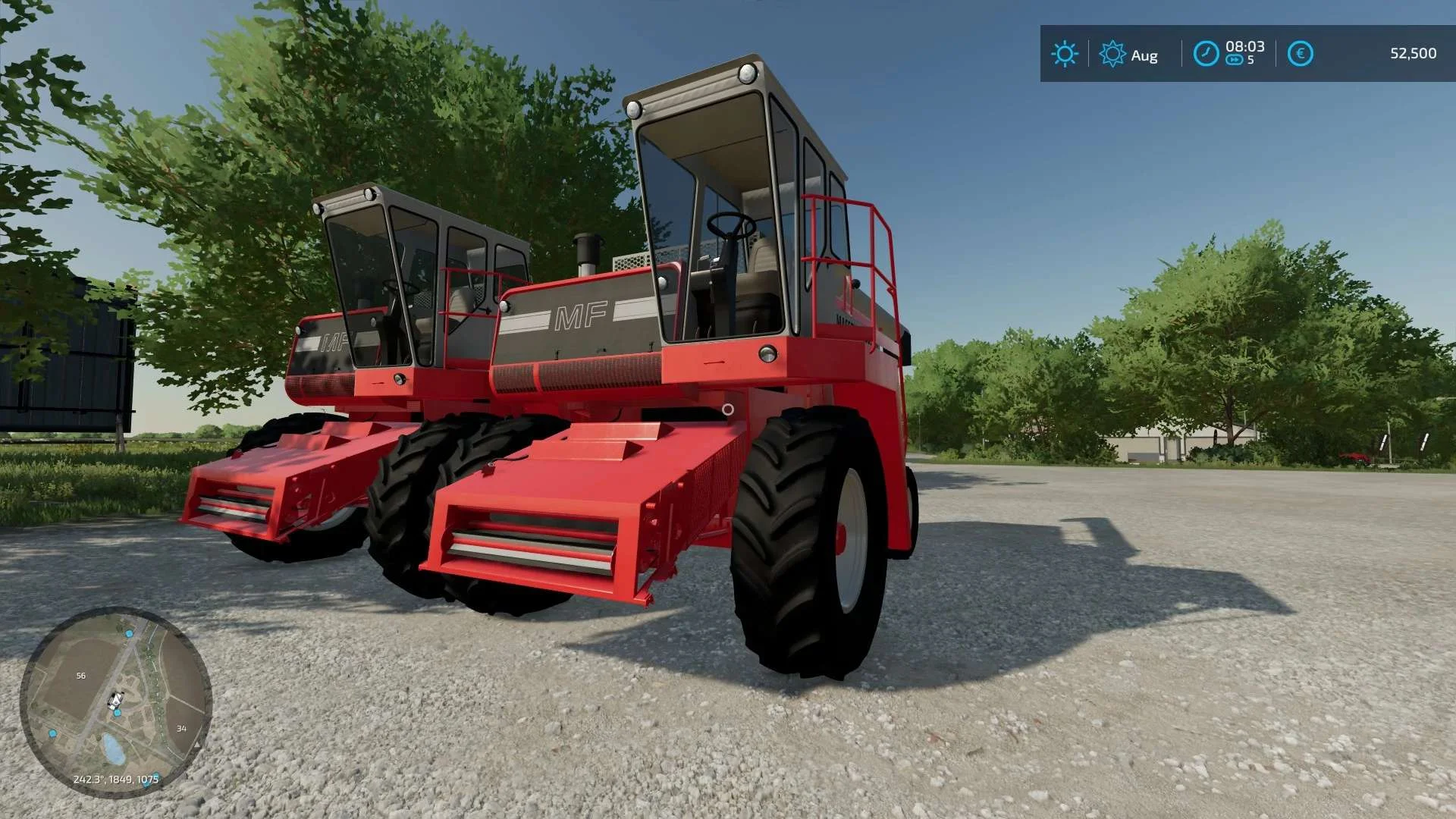MF M860 Combine v1.0 FS22 FS22 Mod Free Download