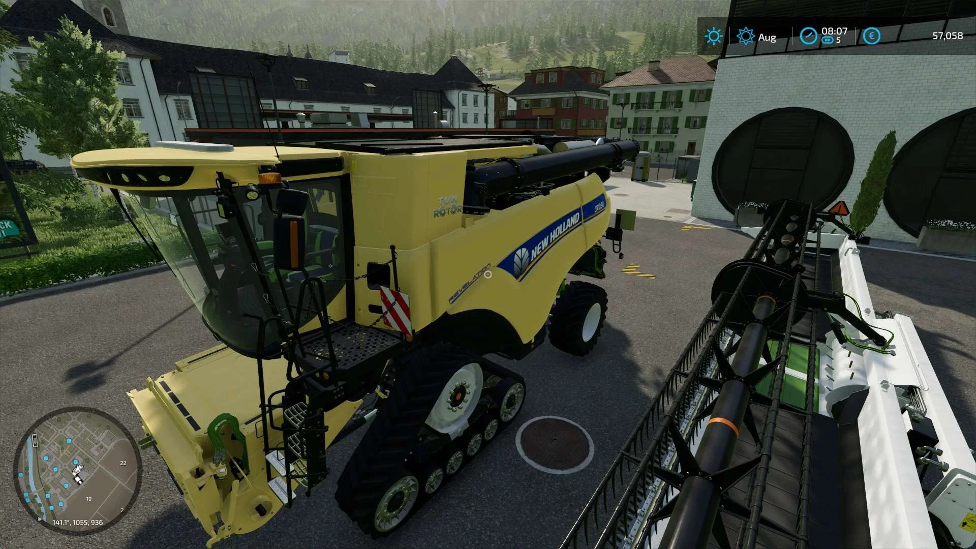 New Holland CR 10 + cutter v1.0 FS22 FS22 Mod Free Download