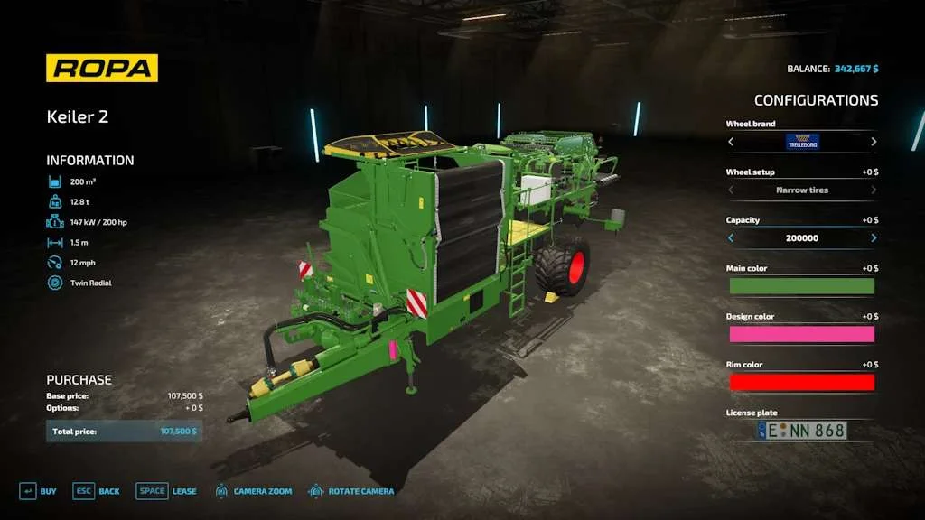 Ropa Keiler 2 v1.3 FS22 FS22 Mod Free Download