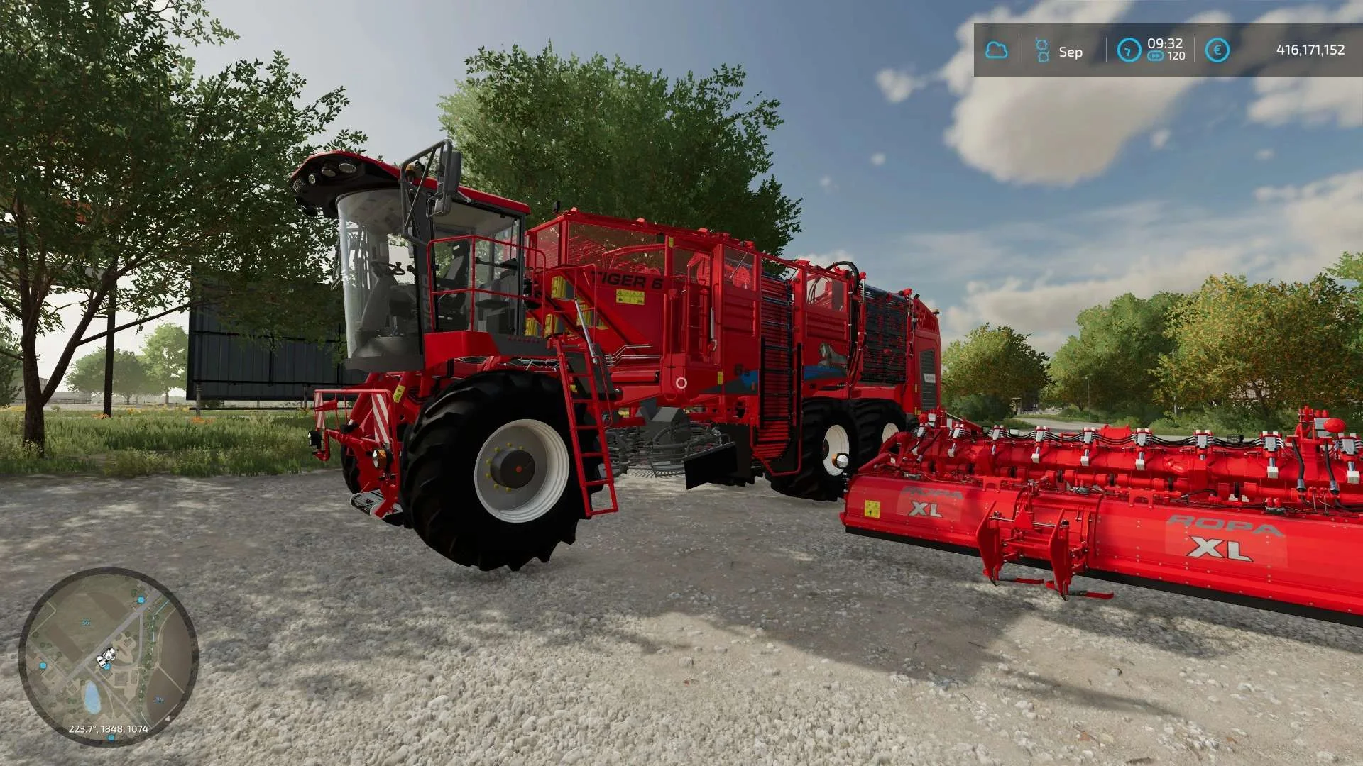 Ropa Tiger for beets, potatoes and sugar cane v1.1 FS22 FS22 Mod Free Download