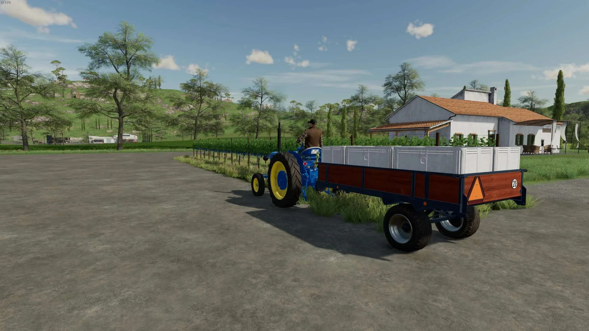 VineHandHarvestTrailer v1.0 FS22 FS22 Mod Free Download