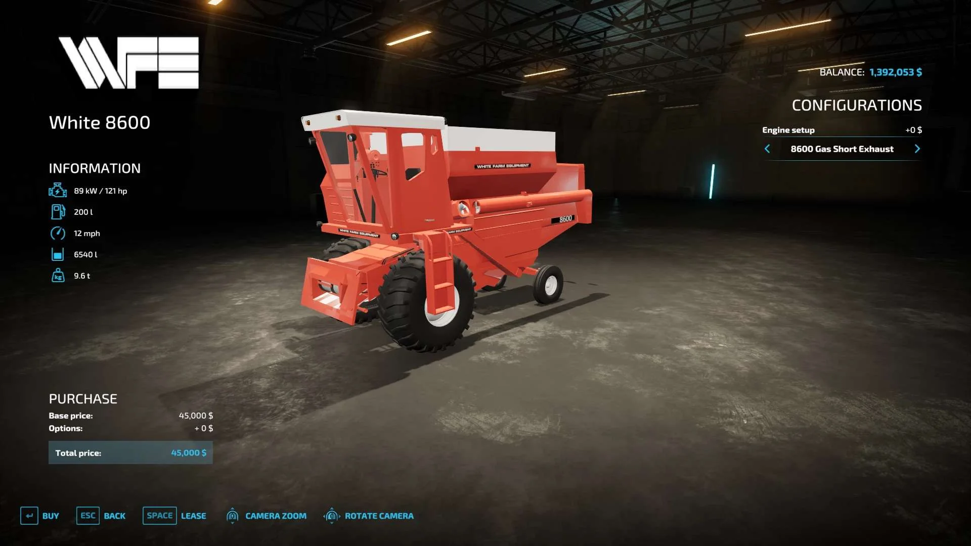 White 8600 Combine v1.0 FS22 FS22 Mod Free Download