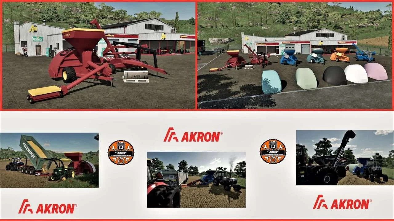 Akron Grain Bagging Pack BETA v1.0 FS22
