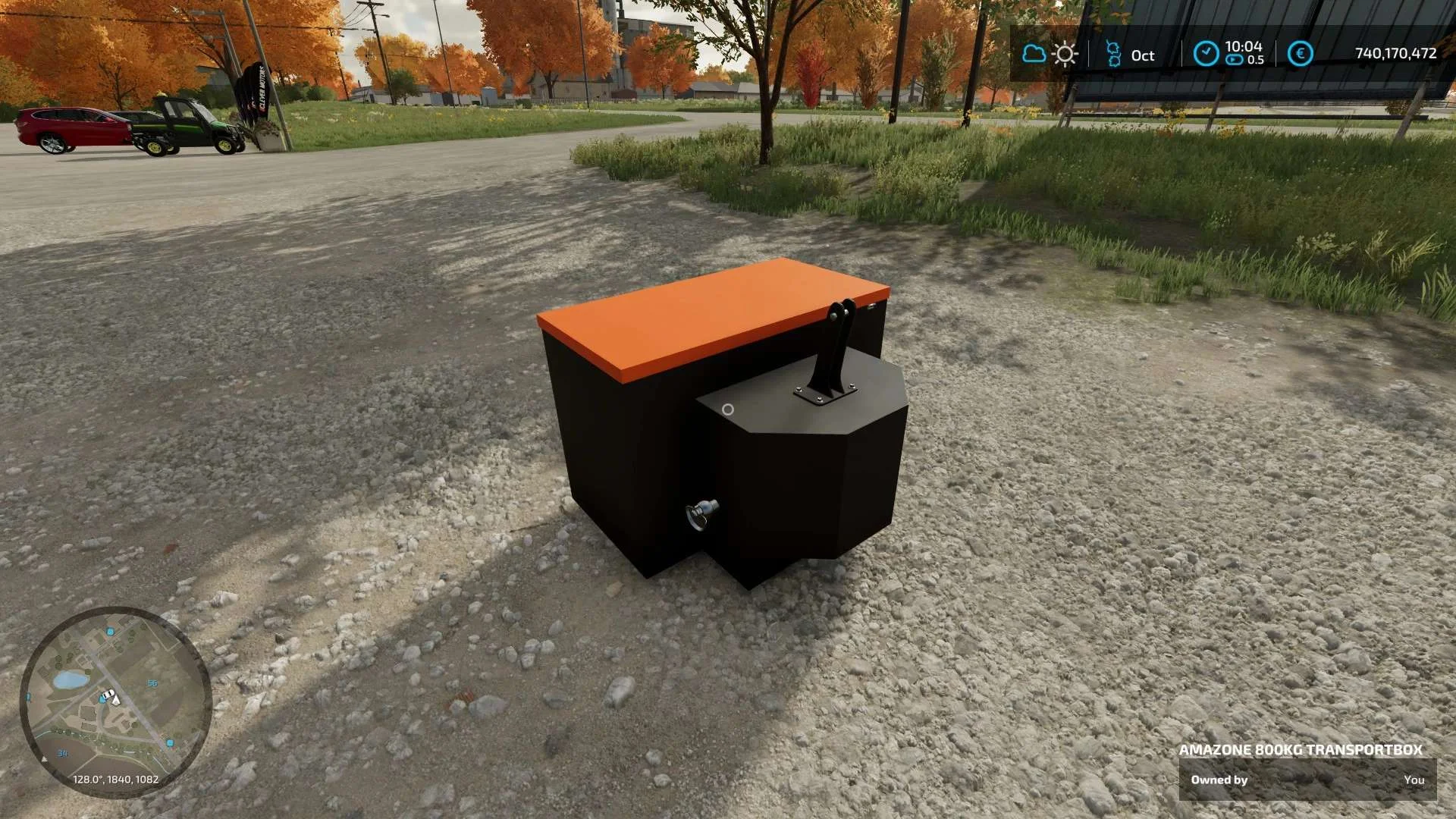 Amazone 800KG Transportbox v1.0 FS22 FS22 Mod Free Download