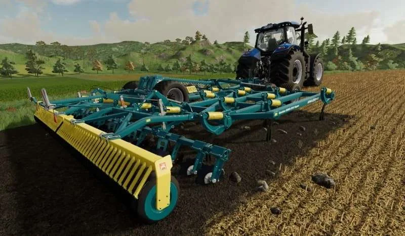 Amazone Cenius 8003-2TX Super mulcher plow cultivator v1.1 FS22 FS22 Mod Free Download
