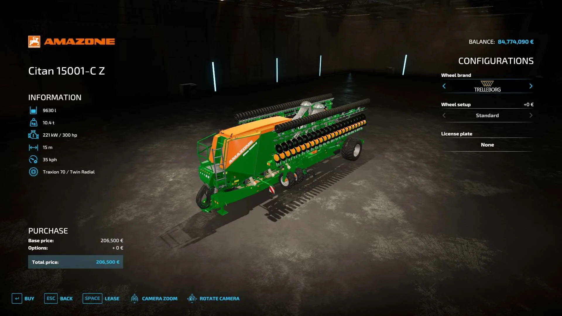 Amazone Citian 15001C Z SEEDERS + PLANTERS v1.0 FS22 FS22 Mod Free Download