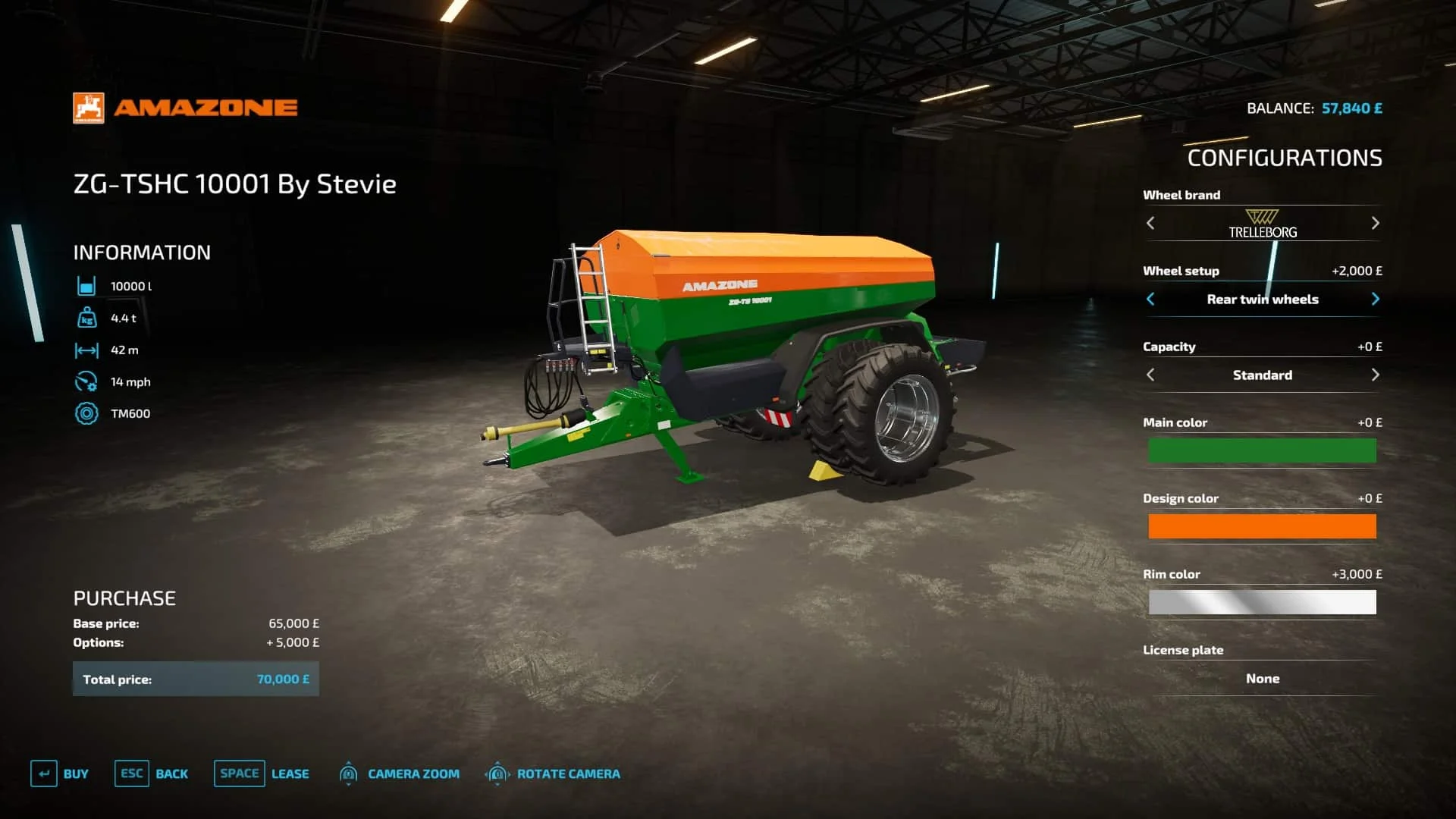 Amazone ZGTS V1.0 FS22 FS22 Mod Free Download
