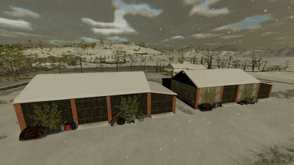 Barn With Garage v1.1 FS22 FS22 Mod Free Download