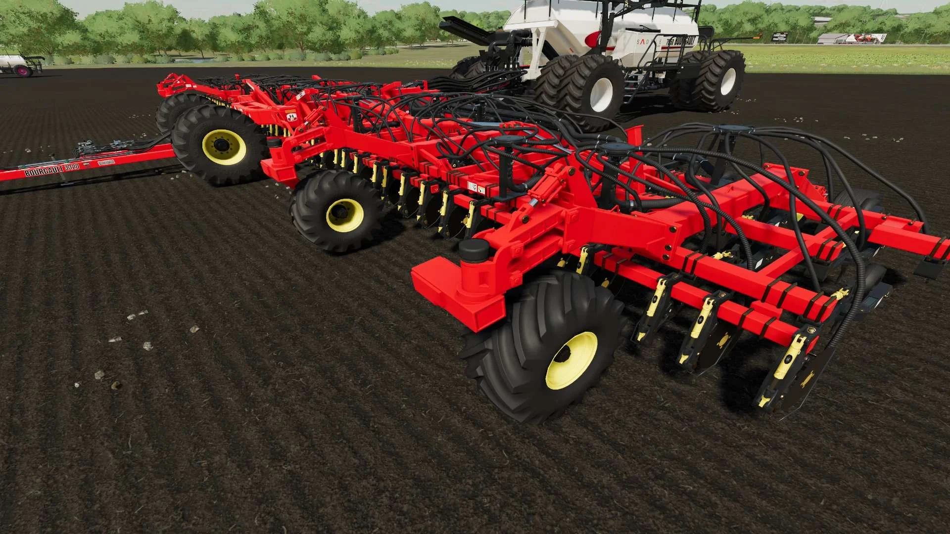 Bourgault 3320 & Air Cart – Inverted Tires v1.0 FS22 FS22 Mod Free Download