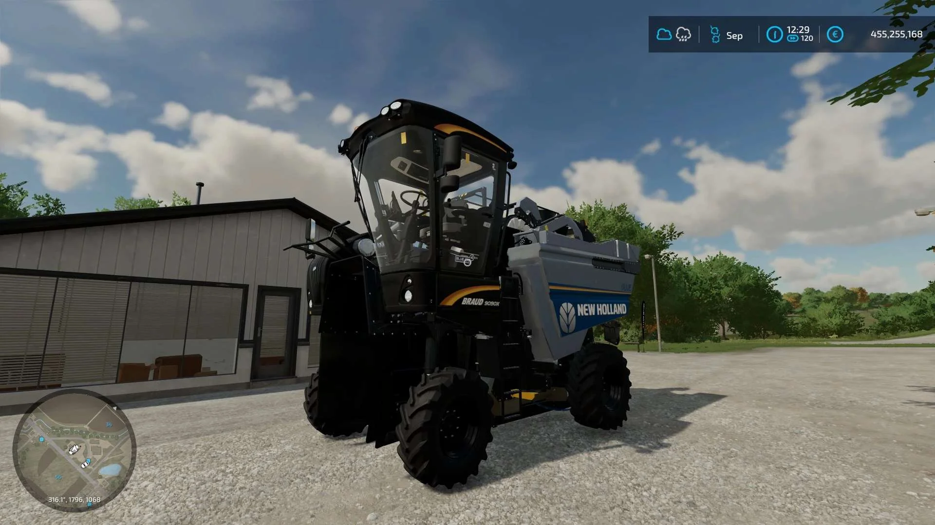 Braud 9090X Olive MP v1.0 FS22 FS22 Mod Free Download