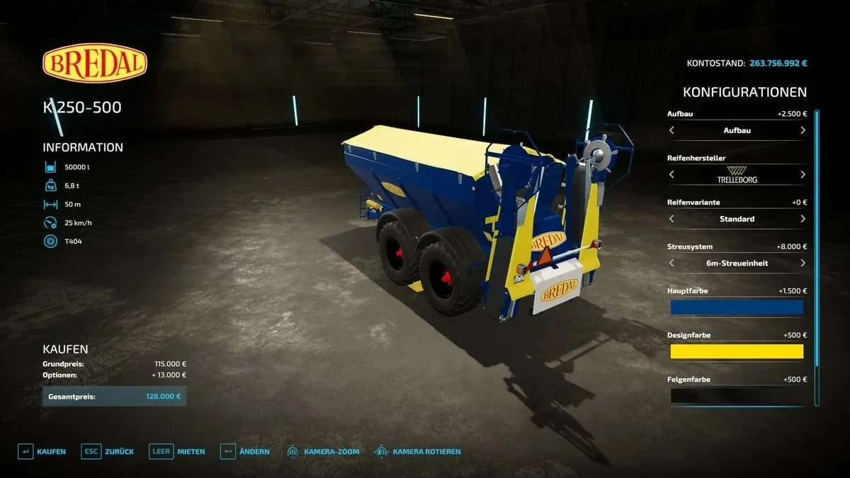 Bredal K250-500 v1.0 FS22 FS22 Mod Free Download