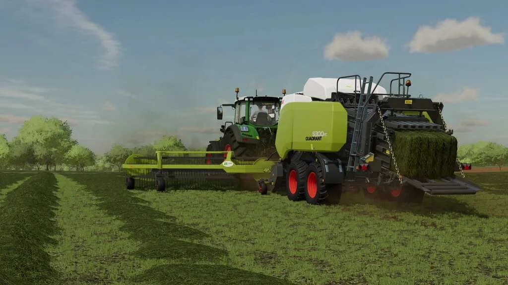 Claas Quadrant 5300 + Nadal R90 v1.0 FS22 FS22 Mod Free Download