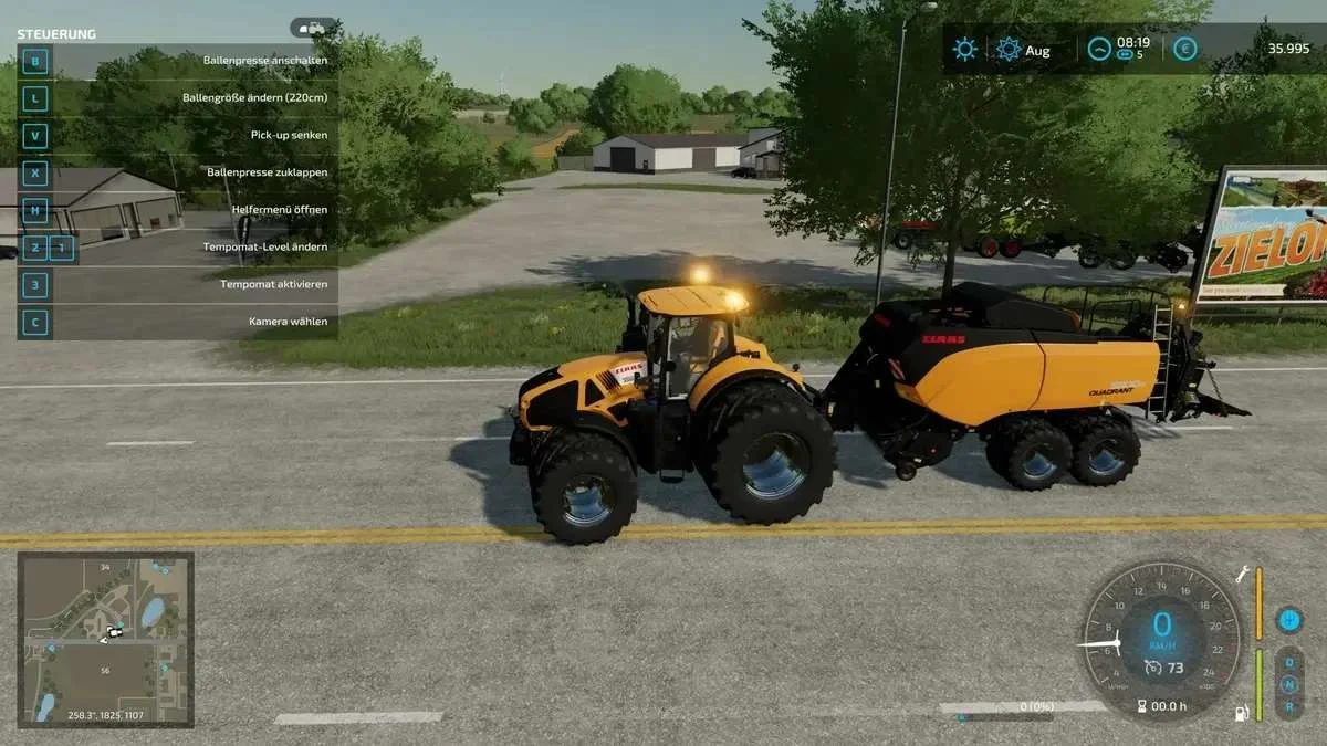 Claas Quadrant 5300 FC v1.0 FS22
