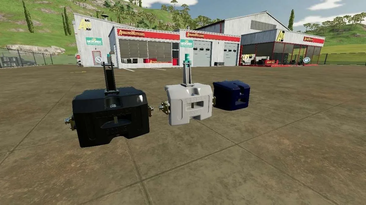 Claas W900/W600 + 600kg Weight v1.0 FS22 FS22 Mod Free Download