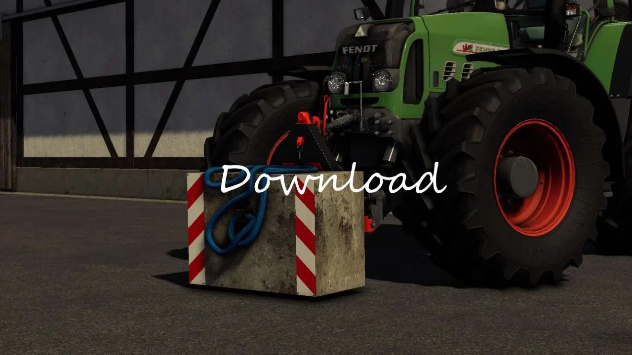 Concrete weight 800KG v1.0 FS22 FS22 Mod Free Download
