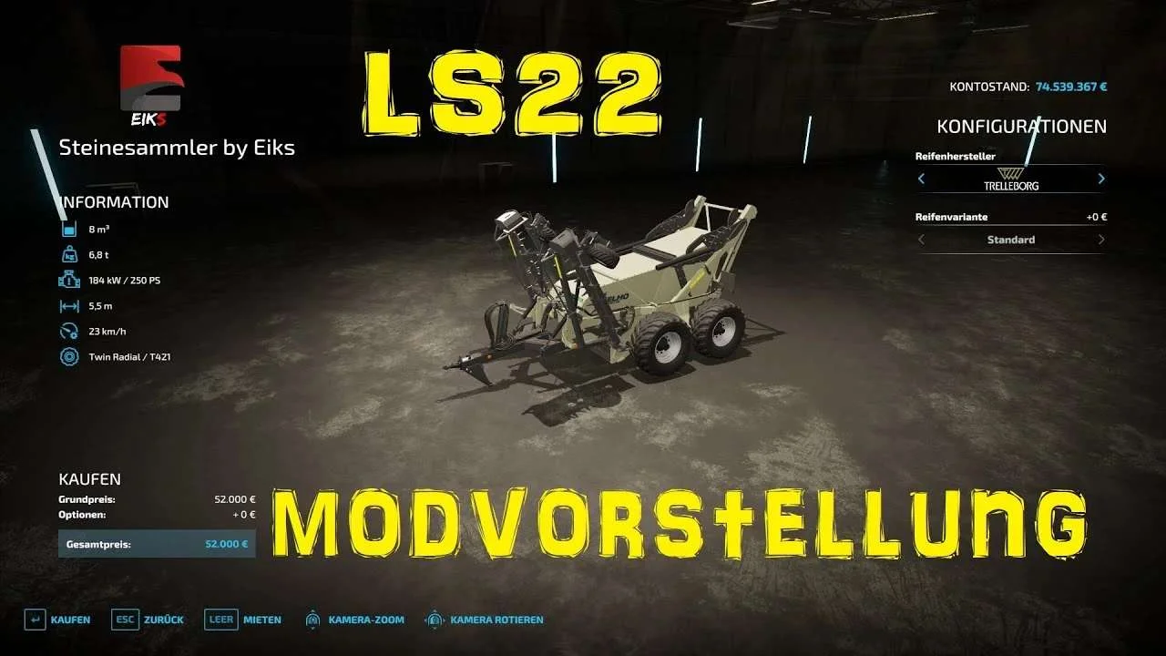 Customized Scorpio 550 v1.0 FS22 FS22 Mod Free Download