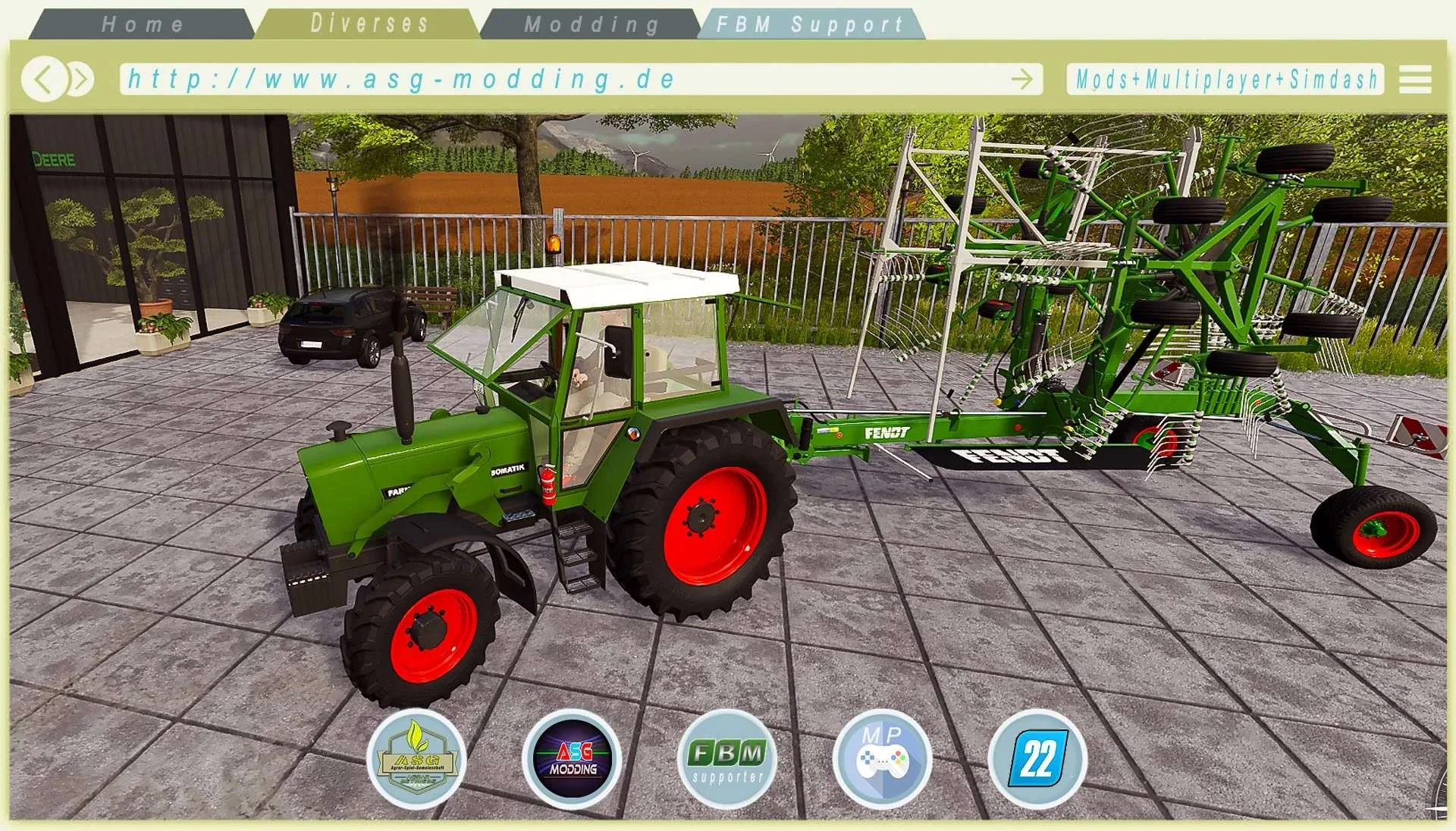 Fendt Rake v1.0 FS22 FS22 Mod Free Download