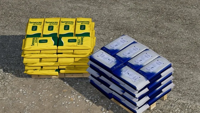French Pallets / Seeds, Fertilizers V1.0 FS22 FS22 Mod Free Download